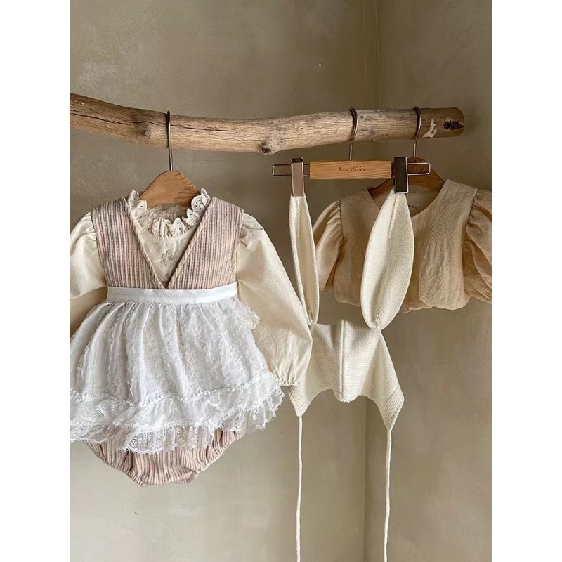 Baby Romper Manufacturer - Embroidery Puff Sleeve