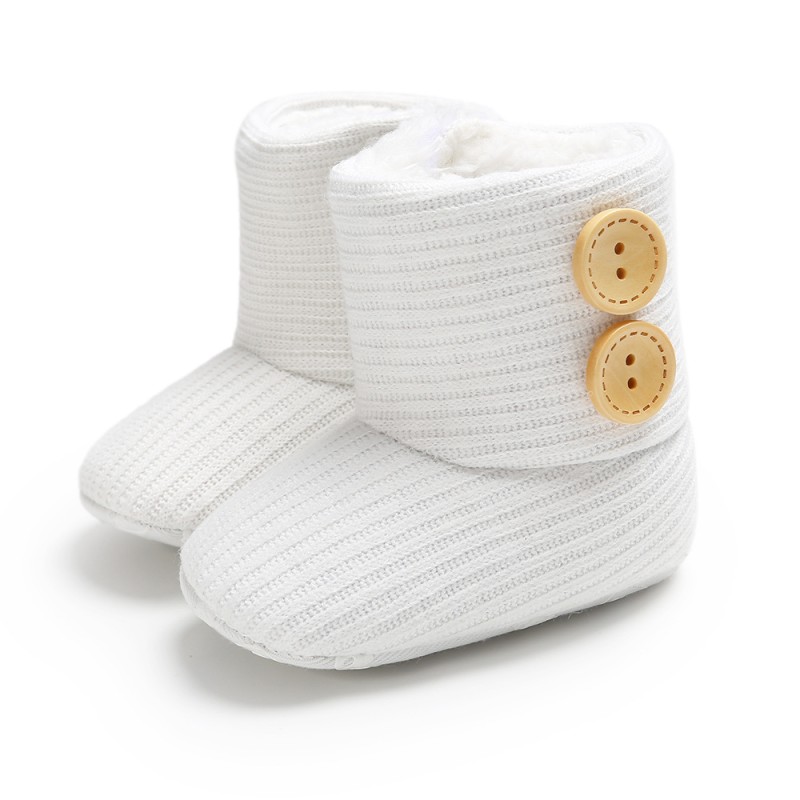 Baby Booties Manufacturer - Thermal Knitted Button