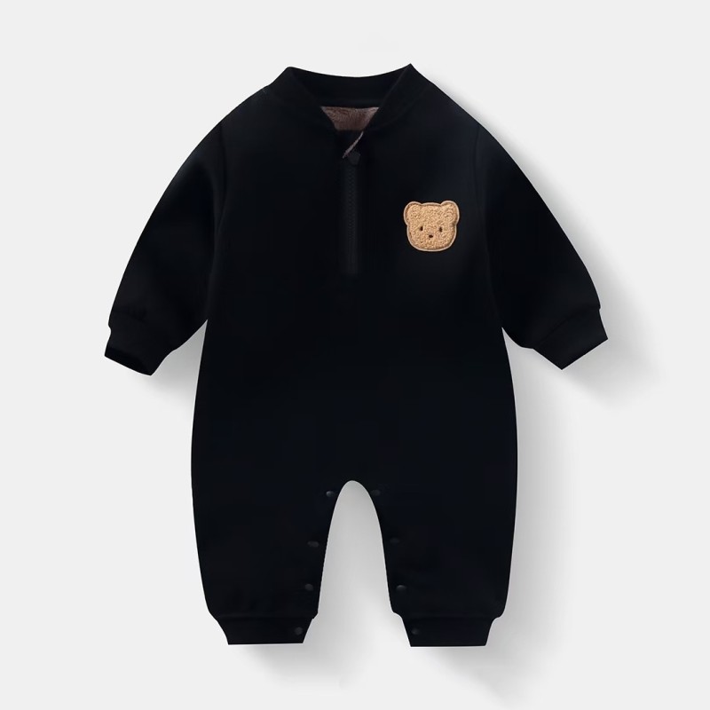 Baby Romper Manufacturer - Bear Plush Lined Casual