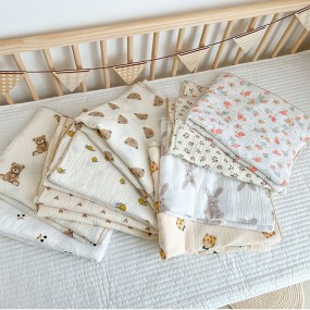 Baby Blanket Manufacturer - Cartoon Printed Gauze