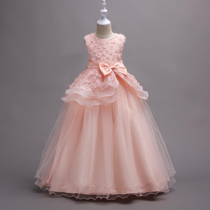 Pageant Dress Supplier - Sleeveless Embroidery Princess