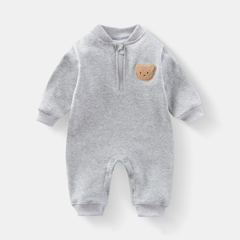 Baby Romper Manufacturer - Bear Plush Lined Casual