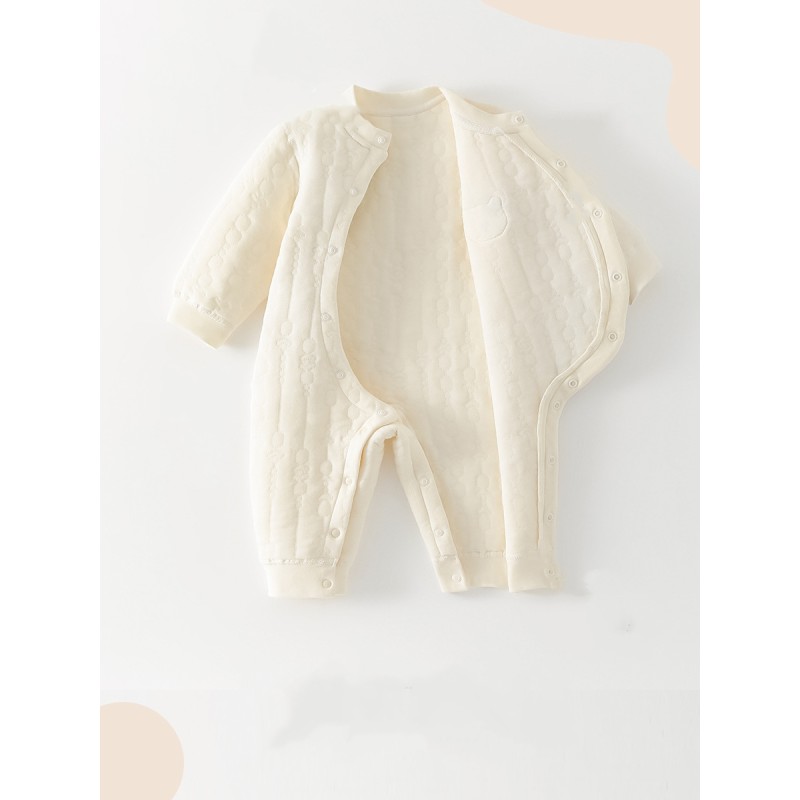 Baby Romper Supplier - Bear Asymmetric Placket
