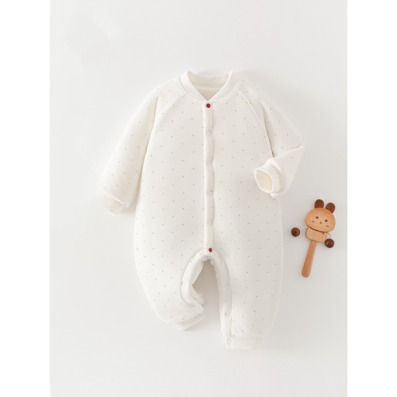 Baby Romper Manufacturer - Cotton Padded Polka Dot