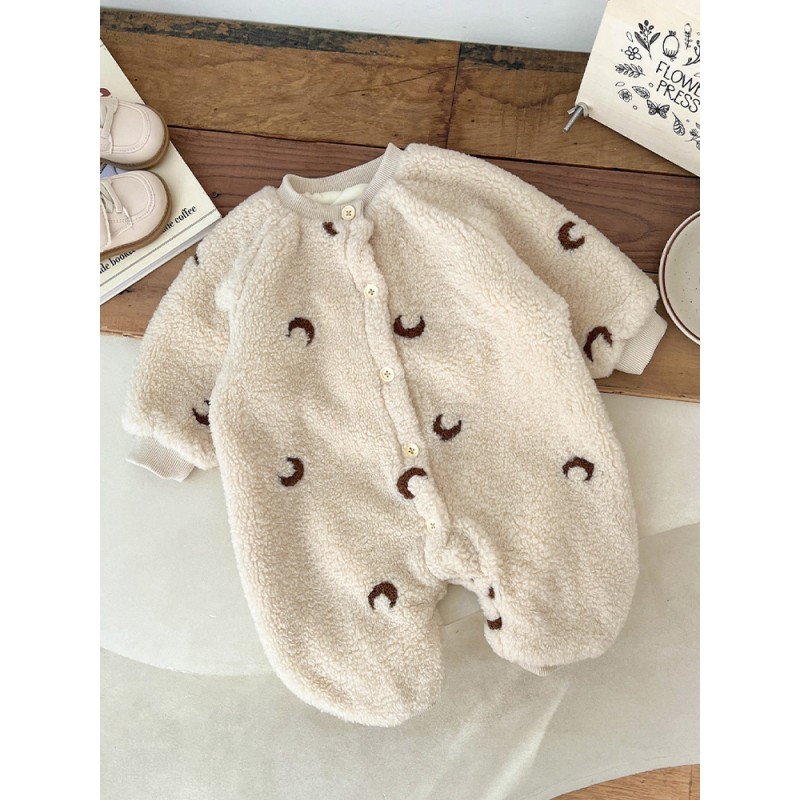 Baby Romper Factory - Embroidered Fleece Lined