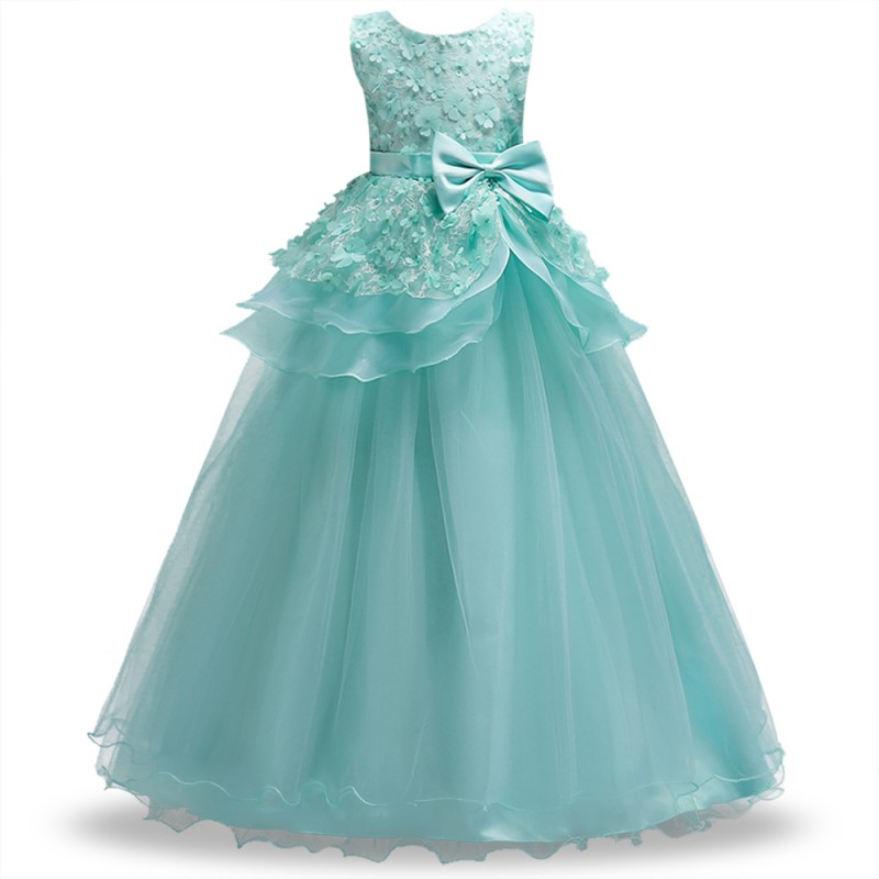 Pageant Dress Supplier - Sleeveless Embroidery Princess
