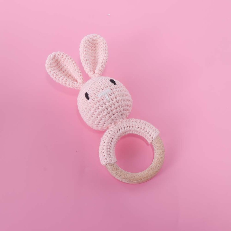 Baby Teether Supplier - Wooden Ring Crochet