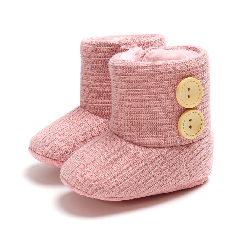 Baby Booties Manufacturer - Thermal Knitted Button