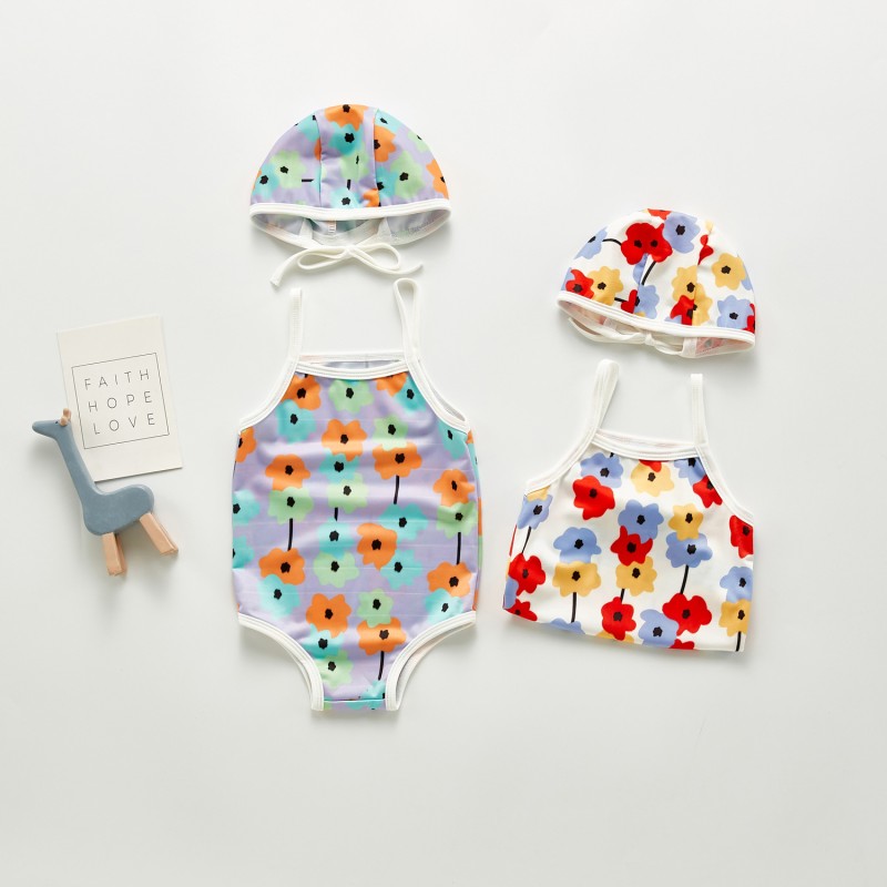 Swimsuit Manufacturer - Flower Print Back Bow