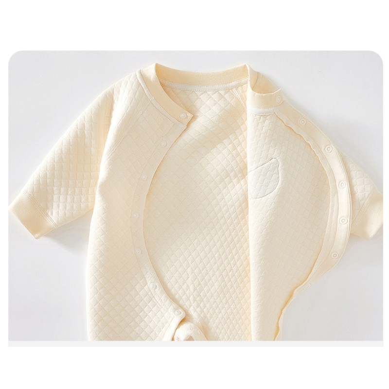 Baby Romper Manufacturer - Cotton Bear Front Placket