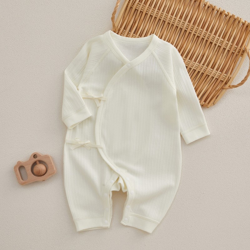 Baby Romper Supplier - Asymmetric Belly Protecting