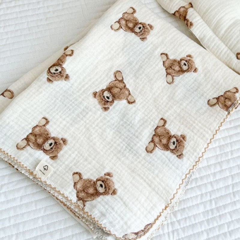 Baby Blanket Manufacturer - Cartoon Printed Gauze