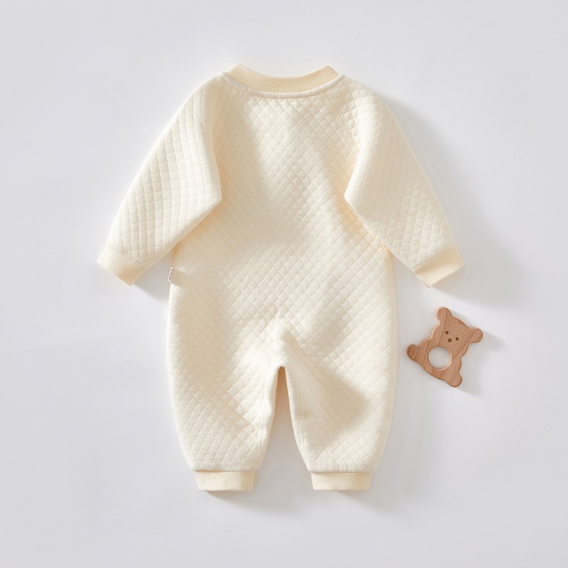 Baby Romper Manufacturer - Cotton Bear Front Placket