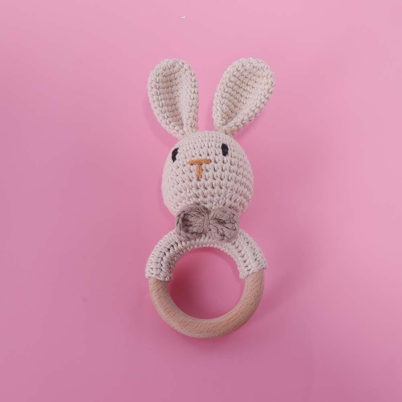 Baby Teether Supplier - Wooden Ring Crochet