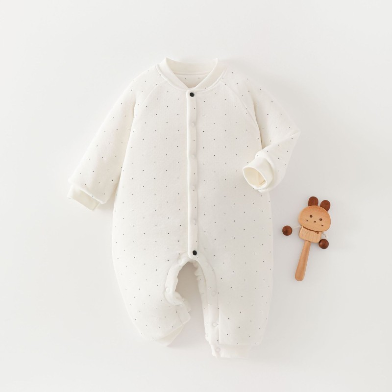 Baby Romper Manufacturer - Cotton Padded Polka Dot