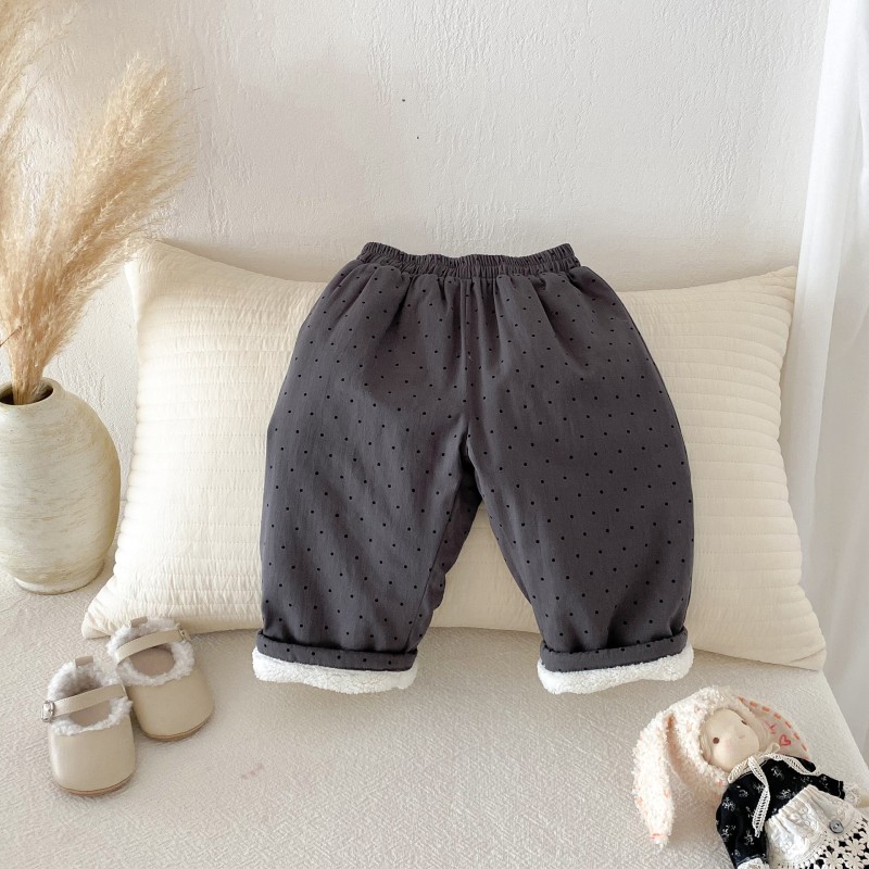 Baby Pants Manufacturer - Polka Dot Fleece Lined