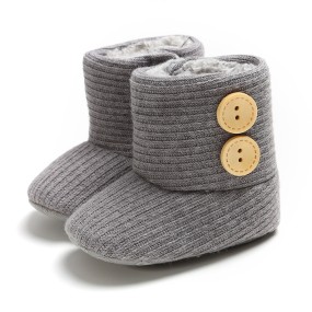 Baby Booties Manufacturer - Thermal Knitted Button