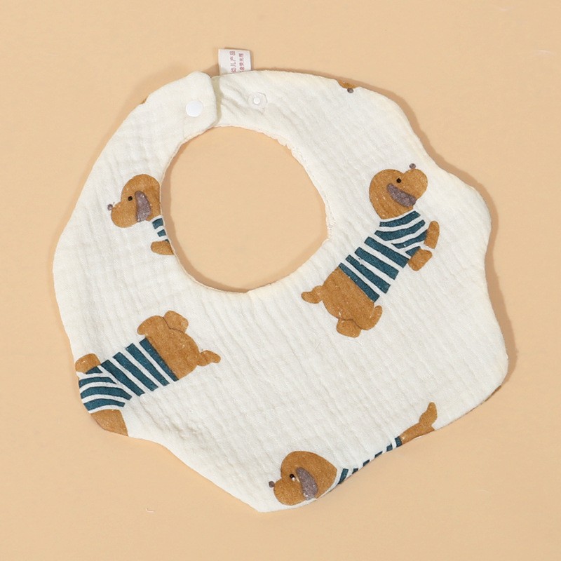 Cotton Baby Bibs Supplier - Button Closure Soft Cute