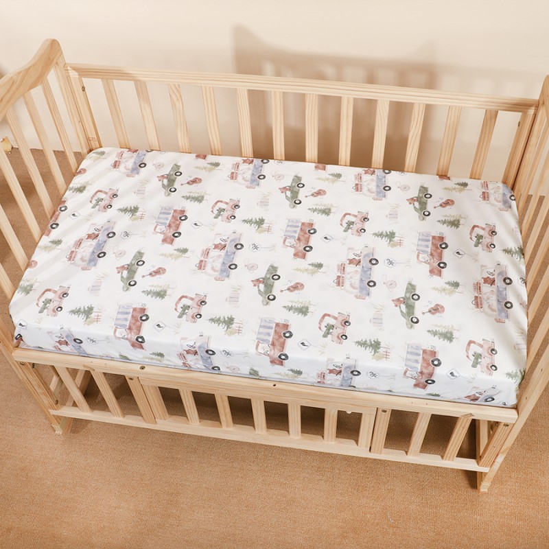 Baby Crib Sheets Factory - 3D Breathable Minky Dots