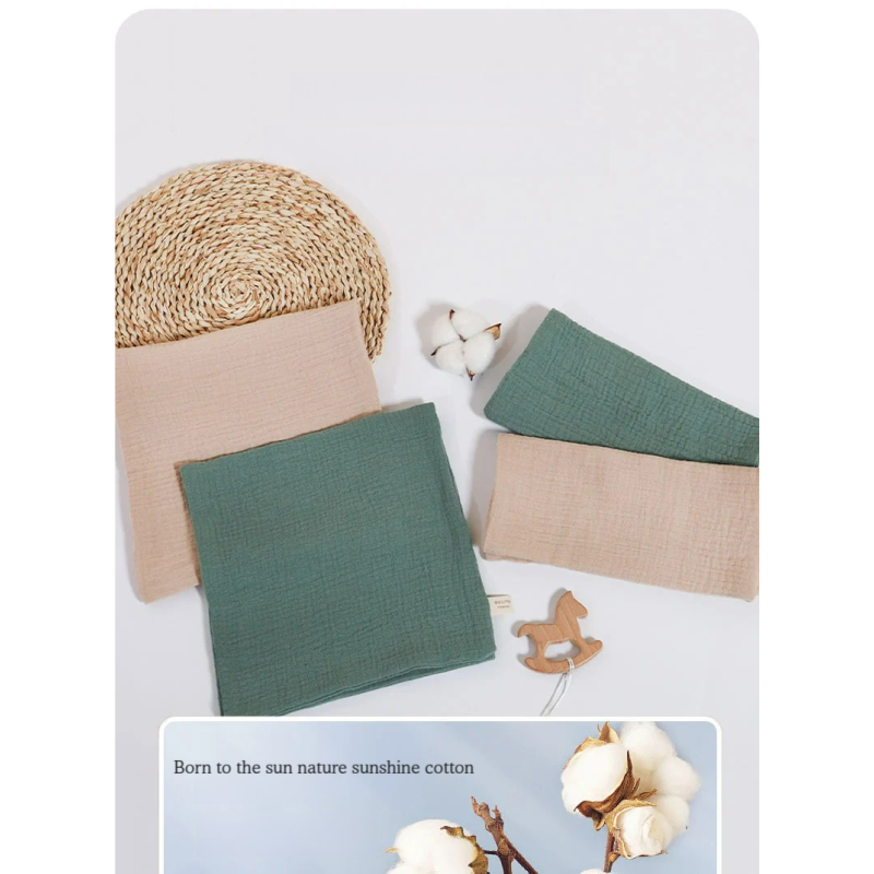 Burp Cloths Manufacturer - Wholesale 100% Cotton Crinkle