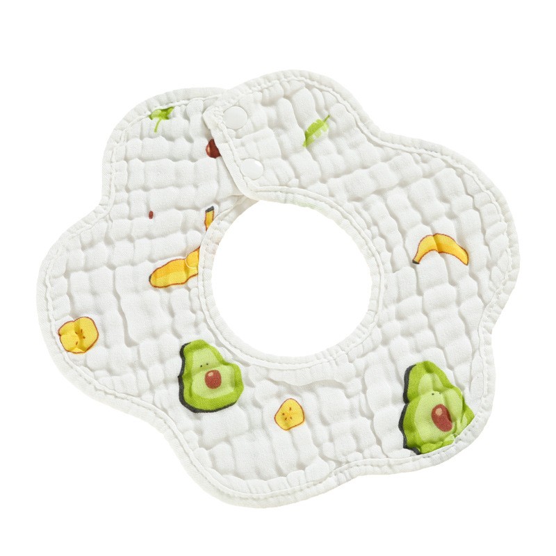 Baby Petal Bib Manufacturer - 360 Degree Eight Layer Cotton