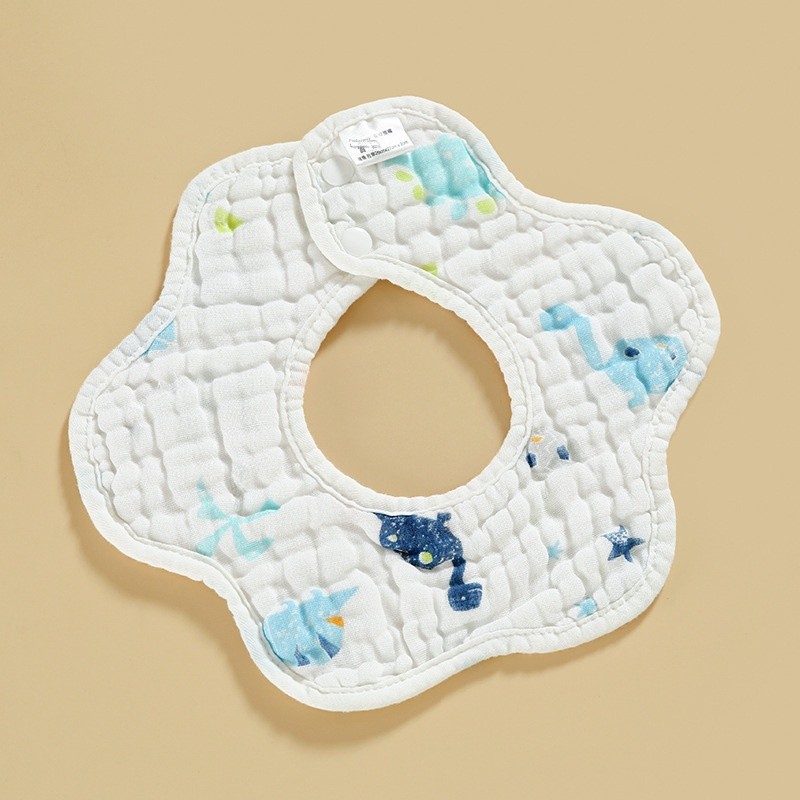 Baby Petal Bib Manufacturer - 360 Degree Eight Layer Cotton