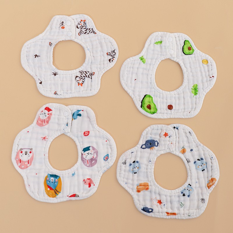Bandana Bibs Supplier - Wholesale Pure Cotton 360° Rotatable