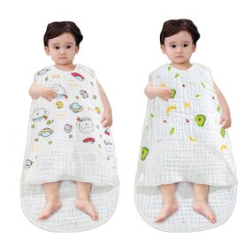 Baby Wearable Blanket Supplier - 100% Cotton Unisex Sleeveless
