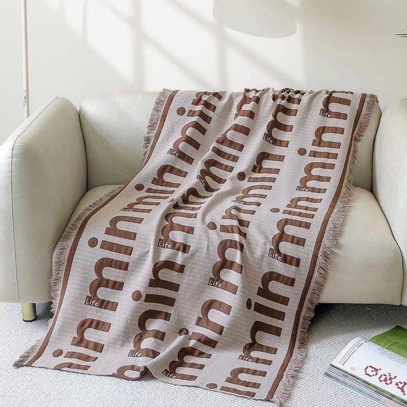 Throw Blanket Manufacturer - Custom Boho Cotton Sofa Jacquard