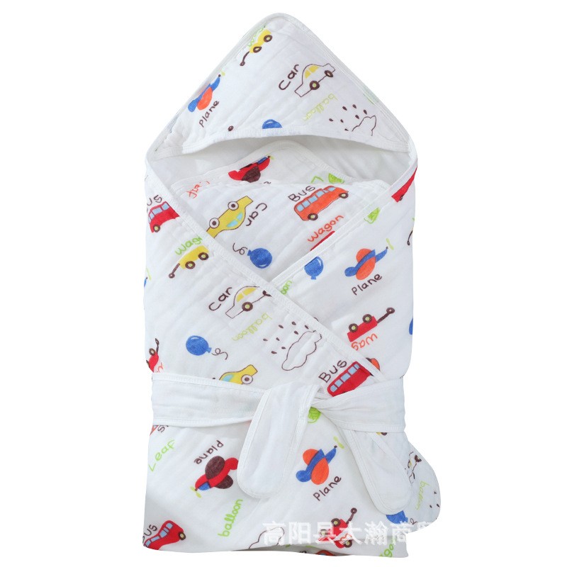 Muslin Hooded Blanket Factory - Hot Sale Children Six Layers
