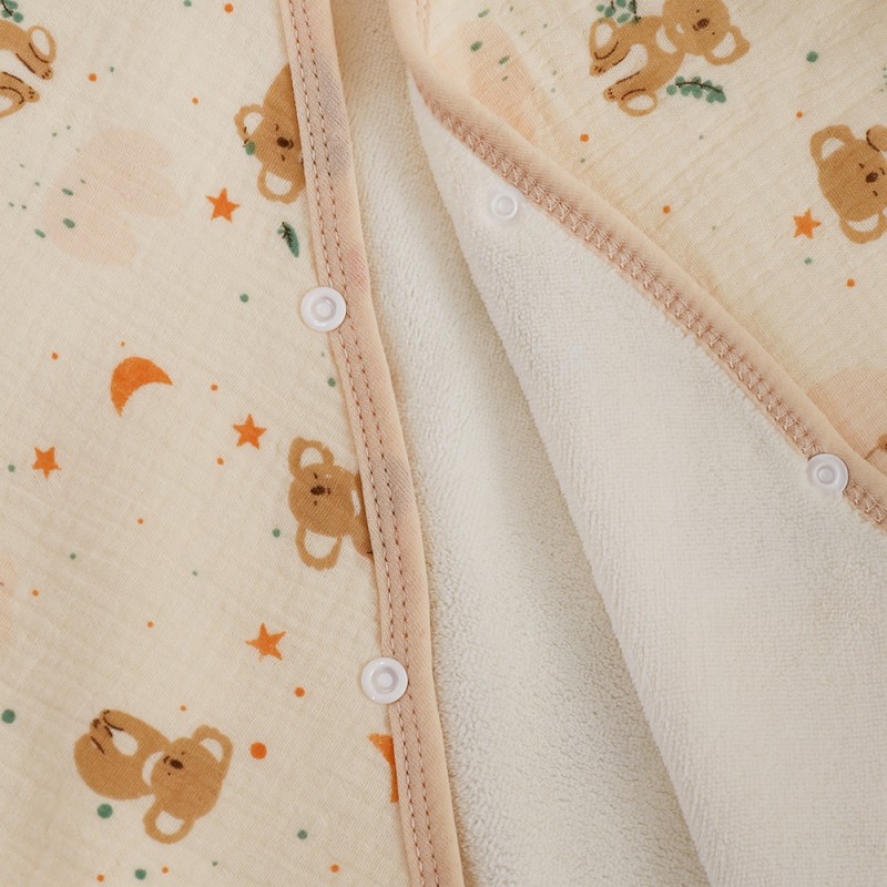 Baby Bath Cape Supplier - Cotton Kids Hooded Poncho Customizable