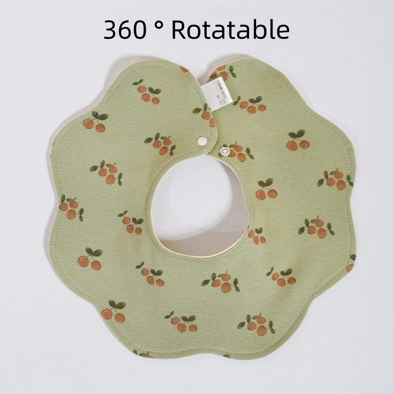 Baby Bibs Set Factory - 100% Cotton Double-Layer Floral