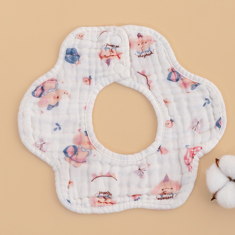 Bandana Bibs Supplier - Wholesale Pure Cotton 360° Rotatable