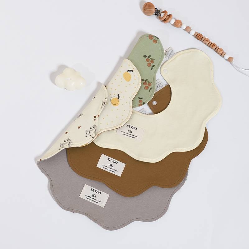 Baby Bibs Set Factory - 100% Cotton Double-Layer Floral