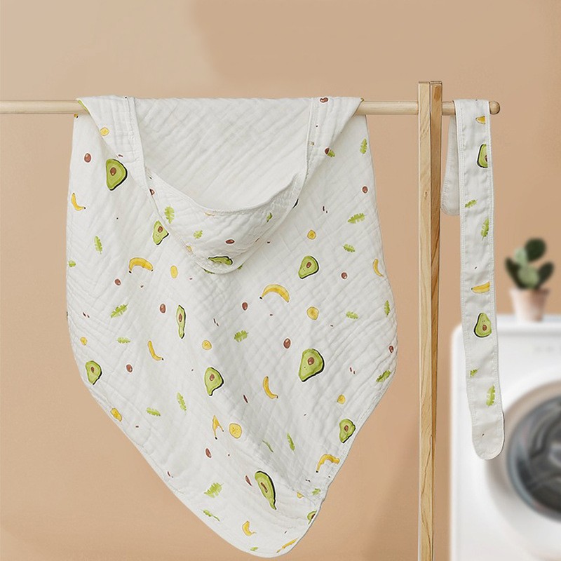 Muslin Hooded Blanket Factory - Hot Sale Children Six Layers