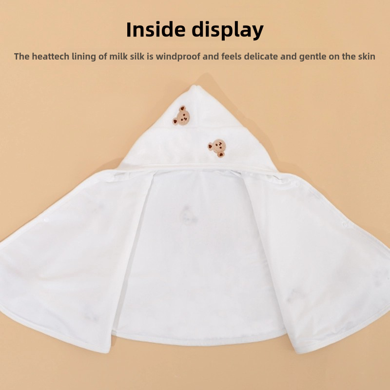 Infant Cloak Factory - Autumn Winter Coral Velvet Embroidered