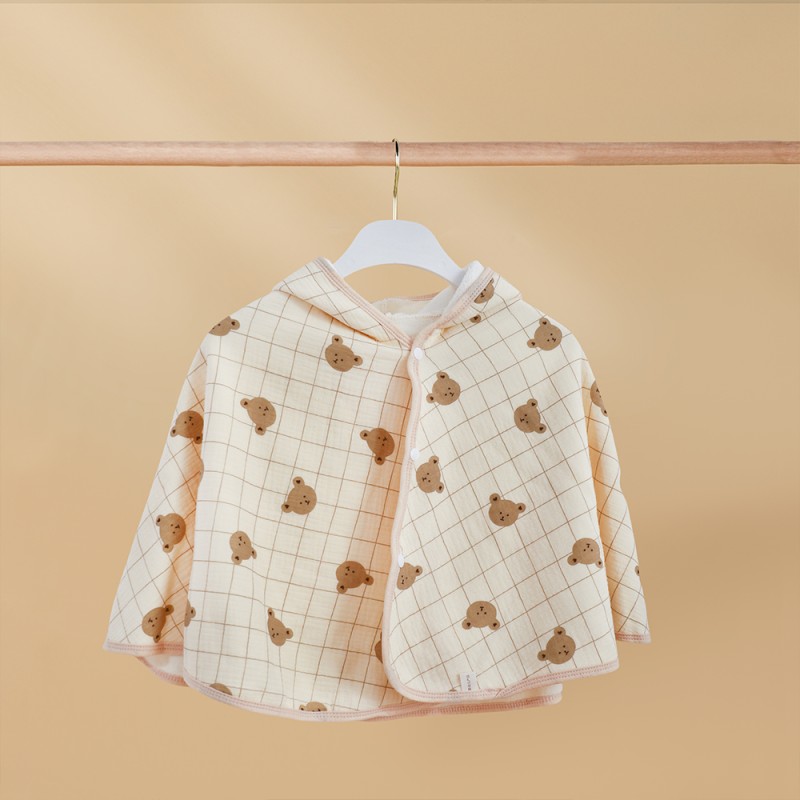 Baby Bath Cape Supplier - Cotton Kids Hooded Poncho Customizable