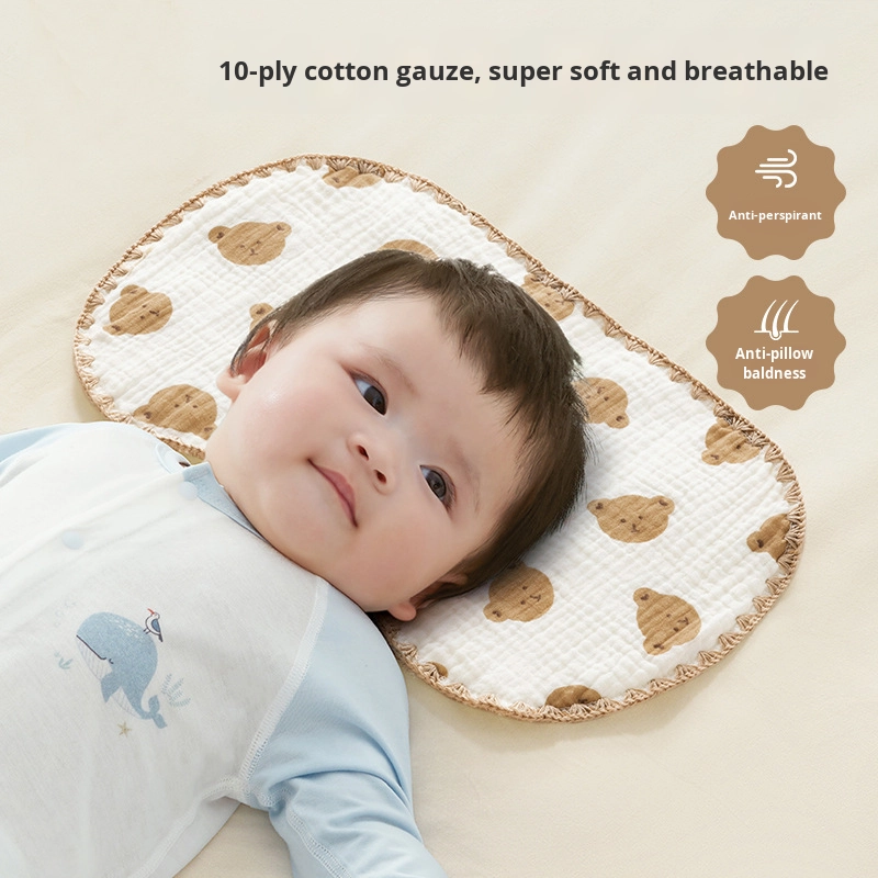 Newborn Pillow Supplier - 100% Cotton Breathable Knitted