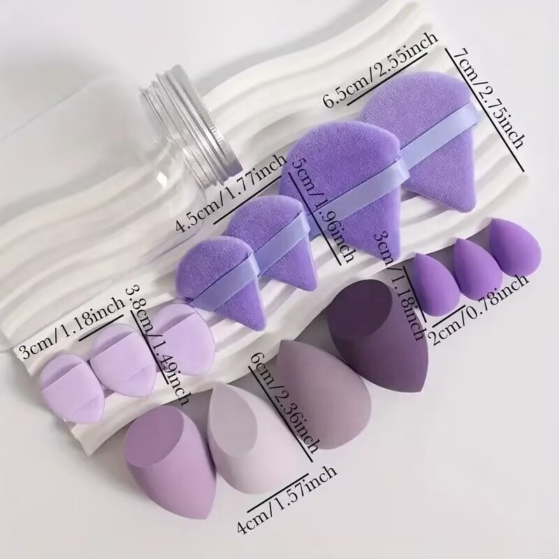 Makeup Sponge Set Factory - 14PCS Foundation Blending Puff