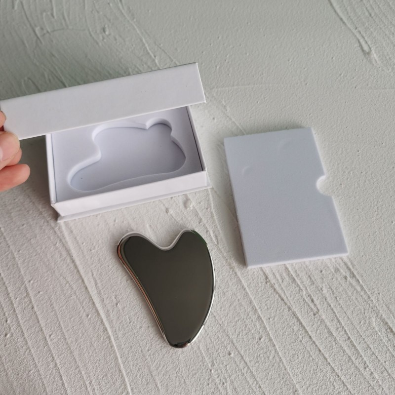 Gua Sha Tool Supplier - OEM Logo Stainless Steel Heart