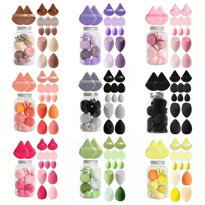 Makeup Sponge Set Supplier - Multi-colored Latex Free Boxed