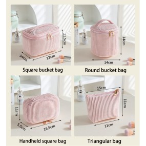 Cosmetic Bag Factory - Washable Foldable Corduroy Pouch