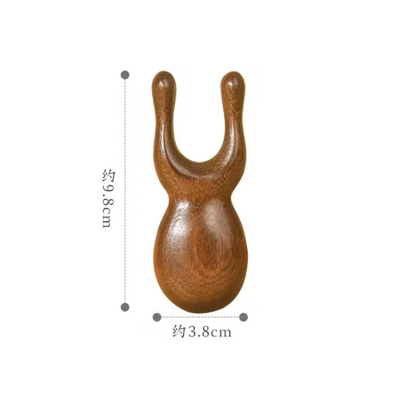 Scalp Massager Factory - Custom Logo Wooden Gua Sha Brush