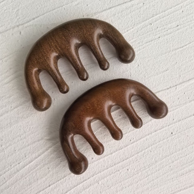 Wood Comb Factory - Natural Sandalwood Wide Tooth Massage