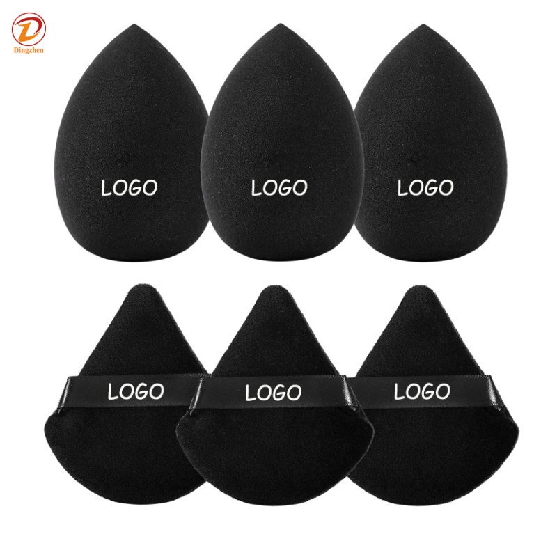 Powder Puff Supplier - Custom Black Triangle Applicators
