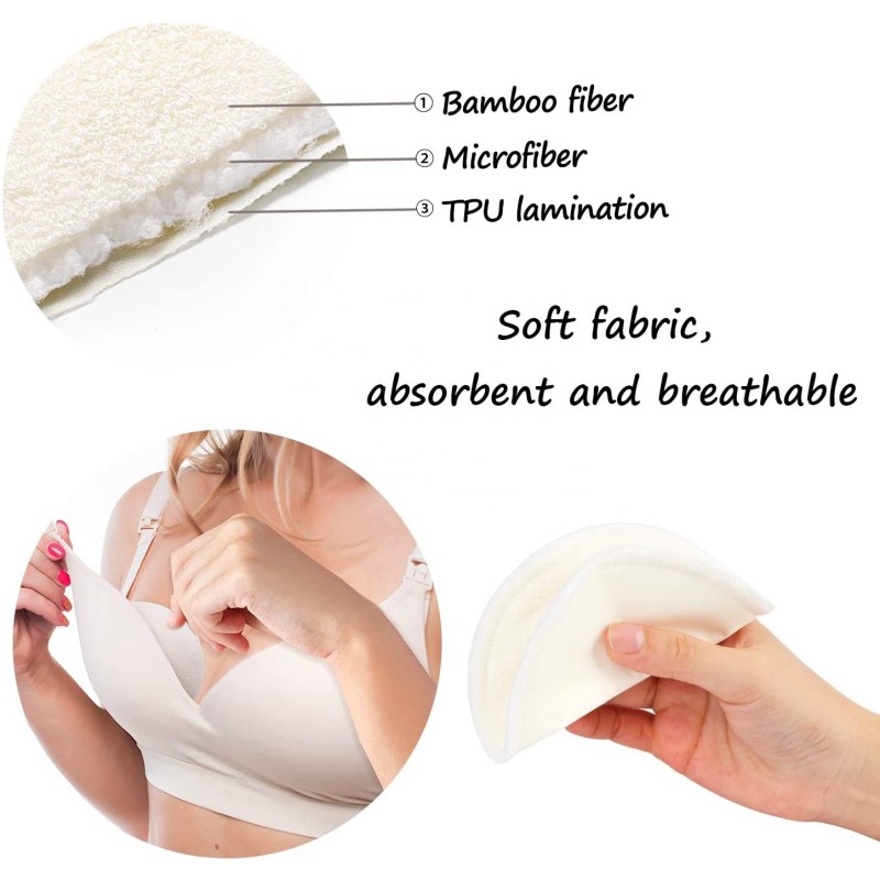 Breast Pads Factory - Hot Selling Reusable Bamboo