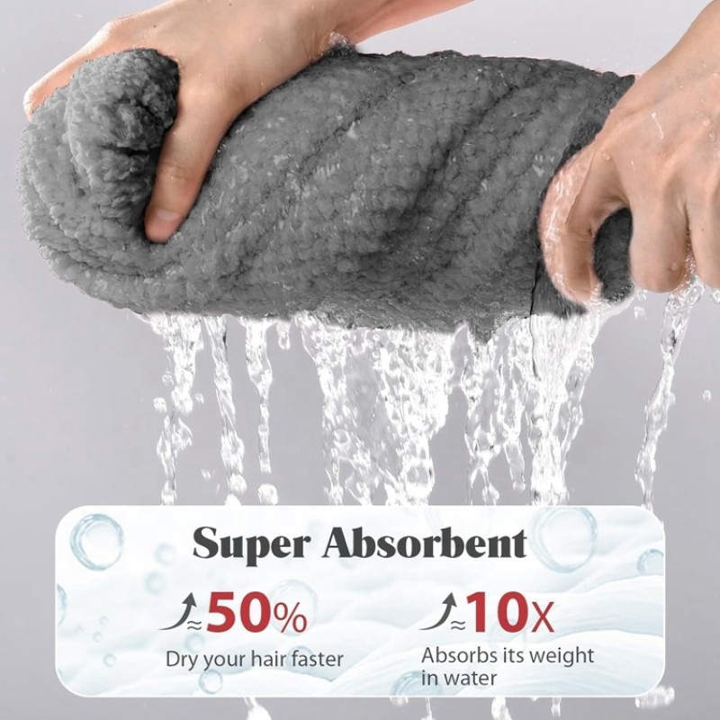 Hair Towel Factory - Large Microfiber Fast Dry Turban