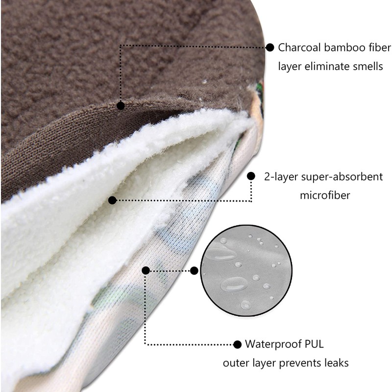 Menstrual Pads Factory - Washable Bamboo Charcoal Cloth