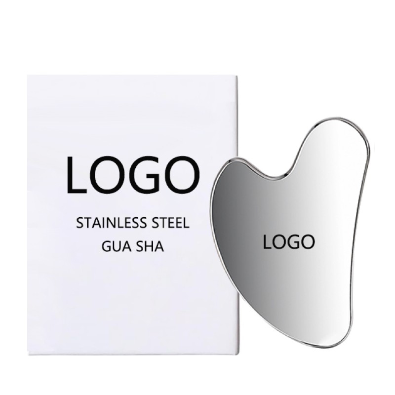 Steel Gua Sha Supplier - OEM LOGO Self Care Facial Tool