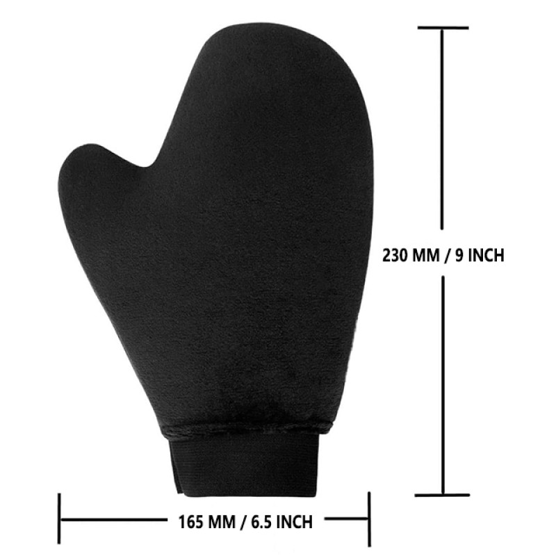 Tanning Mitt Supplier - Private LOGO Elastic Wrist Velvet